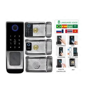 TUYA Waterproof WIFI Electric Digital Fingerprint Door Lock TT Lock Remote Unlock Cerradura Inteligente Digital Tuay Smart Lock