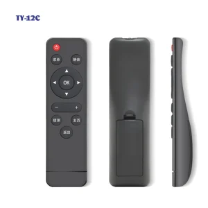 TY-12C Fixed Code Universal Remote Control with Mini Keyboard for Smart TVs AAA Battery 20m Range