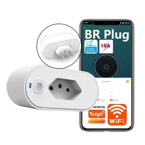TY BR Tuya BR Plug WiFi Smart Socket 16A Power Monitor Timer Function Voice Control