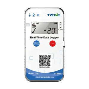 TZONE New Arrival TT20SI Iot Solution Ultra Slim Version Temperature Monitor Real Time 4G Data Logger With Cloud