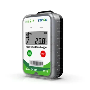 TZONE TT19 IoT Solution Real Time 4G GPS Tracker and WiFi Data Logger Temperature and Humidity Monitor Instrument