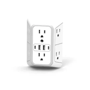 Taiwan 110V Wall Socket with Multi Sided Jacks Smart Converter Copper Material 15A Rated Current Plug Standard US