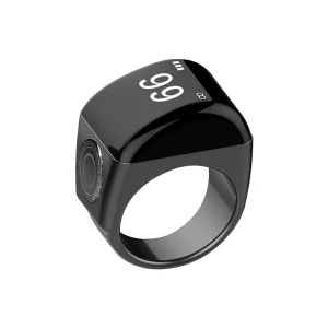 Tasbih Smart Ring Ring for Muslims Zikr Ring Digital Tasbeeh 5 Prayer Time Vibration Reminder Waterproof