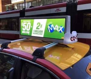 Taxi Top LED P5 Double Sided 4G WiFi Led Advertising Screen for Vehicle Media Car Roof Signage