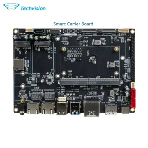 Techvision Rockchip Smarc Evaluation Carrier Board Compatible with RK3568 RK3576 RK3588 SOM Featuring Multiple Displays