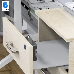 Tediton Invisible Digital Smart Drawer Lock Wardrobe Lock Ttlock App Rfid Card Locker Lock Cabinet Hidden
