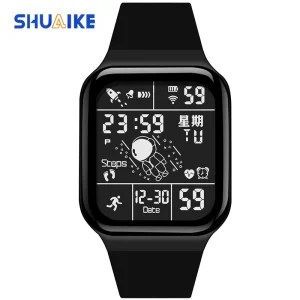 Teen Student Square Astronaut Watch New Fashion LED Pedometer Smart Watch Hot Selling