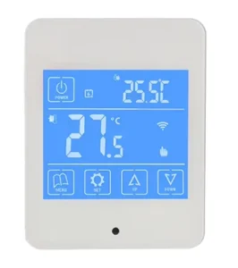 Telin AC860 Smart WiFi Thermostat Touch Screen Supports Tuya App Control Programmable HVAC Systems Floor Heating Hospital Hotel