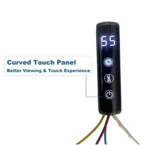Temperature Controller Touch Screen Thermostat Switch Programmable Thermostat With Timer for Bathroom Temperature Controller