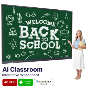 Tempered Glass Digital Flat Screen Smart Board 55 65 75 85 86 98 110 Inch Smart Blackboard for Teaching