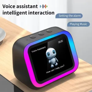Tf26 Pro Smart Speaker Big Screen 5.4 Rechargeable Battery RGB LED Light for 100 300W Voice Control Alarm Clock