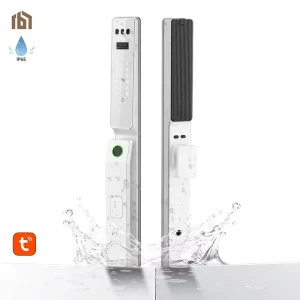 Thermal Break Aluminum Door Smart Lock White IP65 Waterproof Narrow Frame Electronic Door Lock Slim Aluminium Alloy Smart Locks
