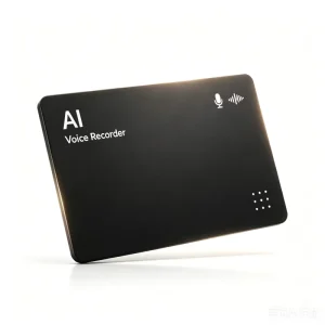 Thin Pocket Card AI Voice Recorder Noise Reduction Digital Recorder Supports AI Transcription & Meeting Summary