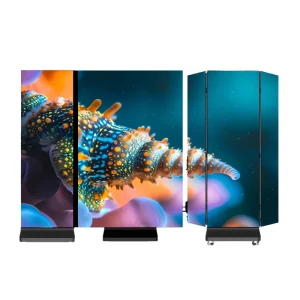 Three Screen Foldable Advertising Machine LED Digital Poster Player Indoor Advertising Display OEM Manufacturer