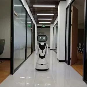 Timo AI Reception Welcome Robot New Version ChatGPT Auto Charging Video Picture Display Mobile Guide for School Business Hall