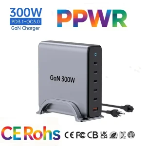 Tommox Laptop Charger Type c 300w 140W 100W 30W Gan Mobile Usb c Charger Chargeurs Multifonctions Chargeur Portable Rapide