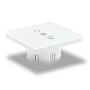 Top Quality Tuya WiFi Smart Fan Switch OEM EU Glass Touch Panel Multi Speed Ceiling Fan Controller for Google Alexa Voice Home