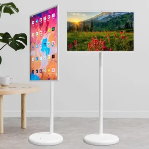 Top Quality Vertical Smart Video Display 32 Inch Touch Screen Monitor With Camera 6+128Gb Portable Tv Gray Lcd Smart Tvs