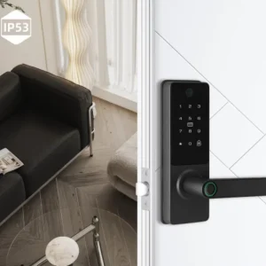 Top Rated Aluminium Alloy Smart Lock Dual Color HR Electronic Lock Tuya WiFi Fingerprint Password Card Key for Home Apartment