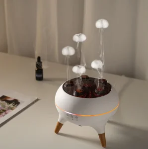 Top Sales Unique Aromatherapy Diffuser Timing Jellyfish Spray Dynamic Sound Pickup Ultrasonic Air Humidifier Scent Diffuser