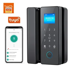 Top Selling Keyless Smart Lock for Glass Door Office Security Smart Lock with High Visibility Glass Door Keyless Technology