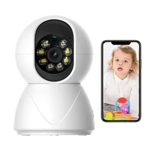 Top Selling Wireless Camera Night Vision Smart WIFI Camera Security Dual Lens Smart Camera