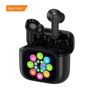 Touch Control LCD Screen BY16 In ear Exquisite Comfortable Earpads Deep Bass Bt Headphone Wireless TWS Headset Over Ear with ANC
