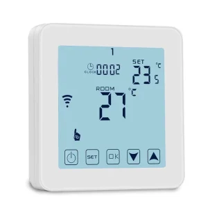 Touch Screen 7 Days Programmable Smart Home WIFI Thermostat with IOS and Android APP Flexible Design ABS Material