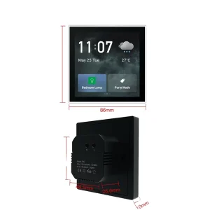 Touch Screen Control Panel Smart Home System Solution Control 4 Home Automation Zigbee Gateway Supported 4 Inch All in One