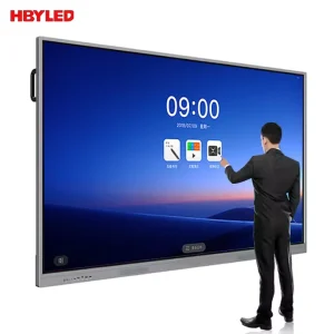 Touch Screen Digital Whiteboard School Large 65 75 85 98 Inch Wifi OEM Smart Board Interactive Flat Panel for Classroom