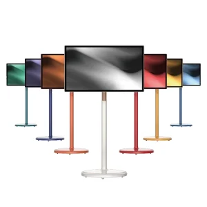 Touch Screen Displays Floor Standing Smart Tv Portable Wifi Tv Smart Stand With Battery for Home Business Gaming Smart Display