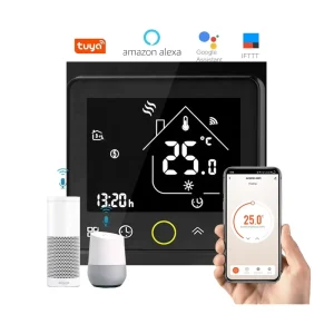 Touch Screen Electric Wi-Fi Thermostat with Tuya for Smart Home & Hotel Use Modern Design