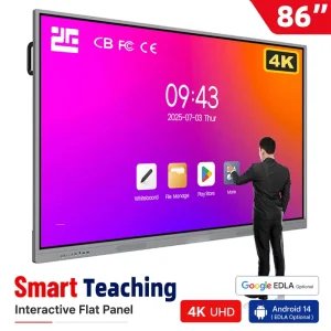 Touch Screen Interactive Smart Whiteboard 55 65 75 86 98 110 Inch Smart Digital Education Equipment Classroom Interactive Boards