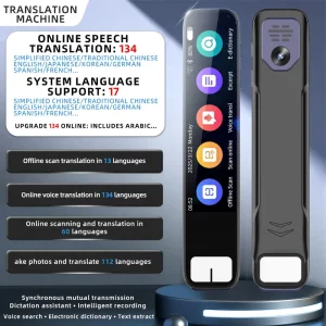 AI Smart Translator Pen with Built In AI Integration Scan Questions Instant Answers