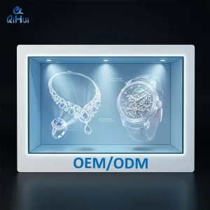 Transparent LCD Display Manufacturer Holographic Screen Interactive Touch Digital Signage Cabinet Android SDK OEM