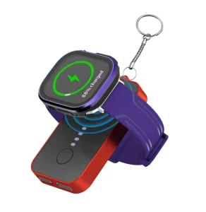 Travel 1200mAh MINI Portable Smart Watch Magnetic Connector Wireless Charger Power Bank with Hook for Apple IWatch