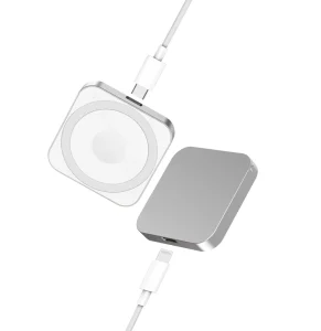 Travel Friendly Slim Portable 3 in 1 Magnetic Wireless Charger Type C for Phones and Smartwatches