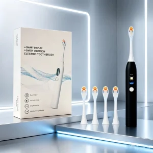 Trending Product 5 Modes Travel Sonic Vibrating Toothbrush ABS IPX7 Waterproof Display Screen Electric Toothbrush