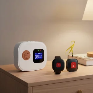 Trending Product Tuya Smart WiFi SOS Alarm Caregiver Pager Plastic Bracelet Elderly Home Wireless Emergency Call Button