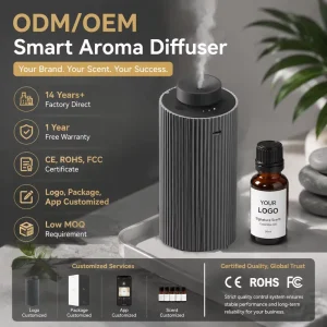 Trending Rechargeable Car Aroma Diffuser Machine Essential Oil Perfume Scent Diffuser Portable Waterless Diffusers
