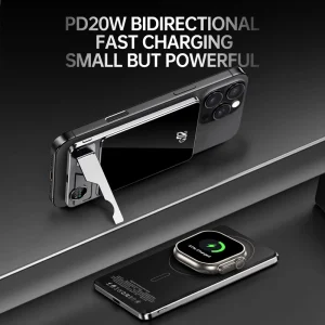 Trending Slim Magnetic Battery 5000mAh 120g Lightweight 15W Wireless Charger with LED Display for iPhone