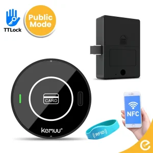 Ttlock App Rfid Door Lock System Nfc Magnetic Card Locker Locks with Public Mode Cerradura Inteligente Para Locker Sin Llave