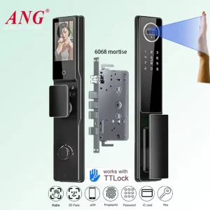 Ttlock Intercom Automatic Electric Door Lock Smart Face Recognition Palm Vein Fingerprint Lock for Gate Door