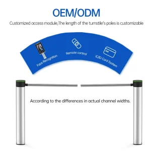 Turnstile Manufacturer Cost-effective Entry-level Solution Pedestrian Speed Security Turnstile Gate for Compact Access Control