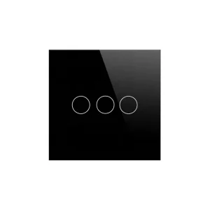 Tuya 3 Gang Wireless Smart IoT Wifi Zigbee UK EU App Control Smart Home Products Devices Wall Light Glass Panel Touch Switch