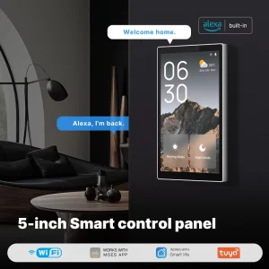 Tuya 5 Inch WiFi Smart Hub Central Home Automation Controller with Alexa Voice Control Zigbee Gateway Remote Access OEM ODM