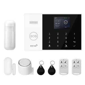 Tuya Alexa Home Automation 4G WiFi Smart Life Alarm Security System Kit ABS Material Door Motion Detector Security Protection