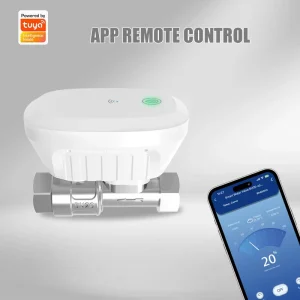 Tuya App Controlled Smart Water Shutoff Valve WiFi Intelligent Home Device for Monitoring Water Consumption Temperature Leakage