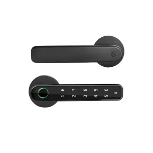 Tuya App Handle Fingerprint Lock High Security Password Card Digital Electronic Smart Door Lock