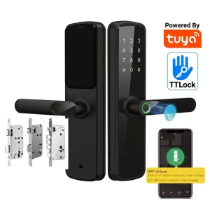 Tuya App Material Smart Lock with Card Code Key Apartment Intelligent Good Quality Mortise Aluminium Alloy Cloud Electric Lock
